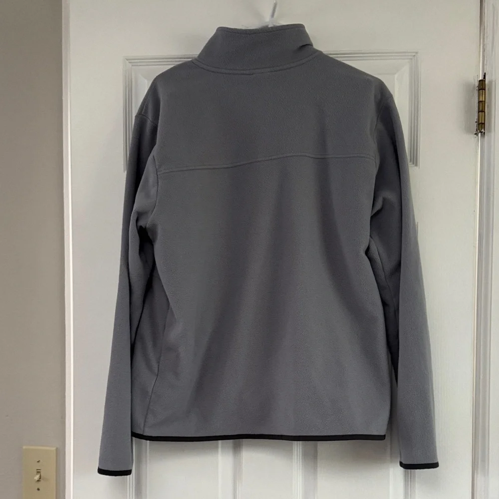 The North Face Men's Large TKA Fleece full zip Lightweight Jacket Gray